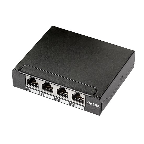 Logilink Cat.6A mini elosztó, 4 port, árnyékolt