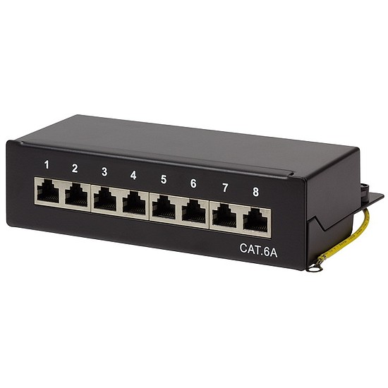 Logilink Cat.6A Patch Panel 8-Port desktop, shielded, black (NP0018B)