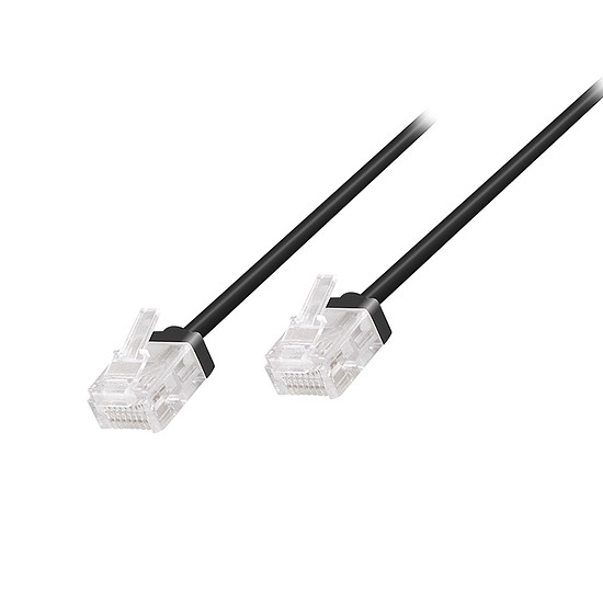 Logilink Cat.6A Slim High-Flex patch kábel fekete 3,00 m