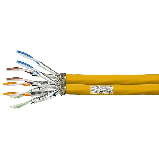 Logilink Cat.7A 1200MHz Installation Cable AWG23 S/FTP, 100m duplex, yellow (CPV0073)