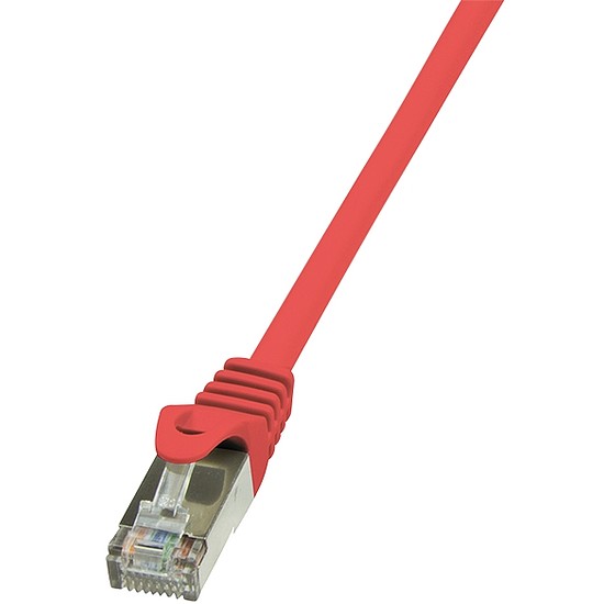 LogiLink CAT5e F/UTP Patch Cable AWG26 red 0,25m (CP1014S)