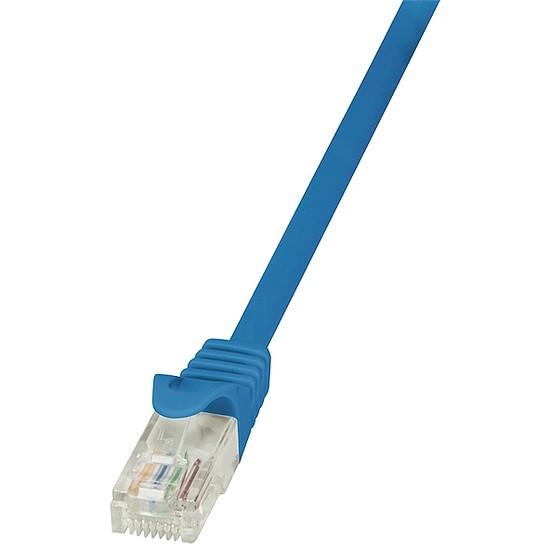 LogiLink CAT5e UTP Patch Kábel AWG26 kék, 0,5m (CP1026U)