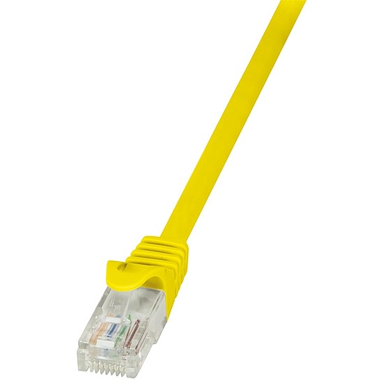 LogiLink CAT5e UTP Patch Kábel AWG26 sárga, 0,25m (CP1017U)