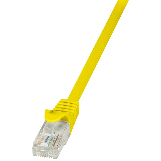 LogiLink CAT5e UTP Patch Kábel AWG26 sárga, 0,5m (CP1027U)