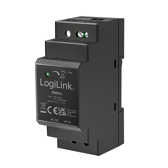 Logilink DIN-sínes tápegység 36 W / 24 V