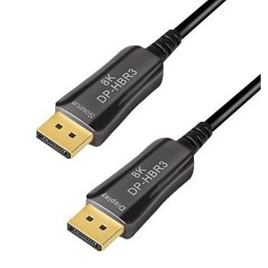 Logilink DisplayPort cable, DP/M to DP/M, 8K/60 Hz, AOC, black, 30 m (CDF0102)