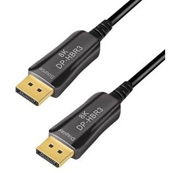 Logilink DisplayPort cable, DP/M to DP/M, 8K/60 Hz, AOC, black, 50 m (CDF0104)