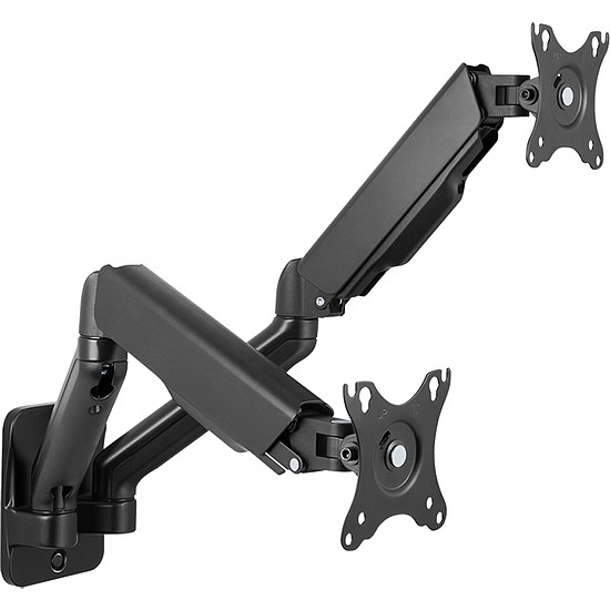 Logilink Dual Monitor Wall mount, 17"-32", steel, gas spring, arm length: 450 mm (BP0146)