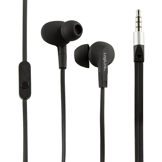 Logilink Earphone Stereo In-Ear, waterproof, 3.5mm,black (HS0042)