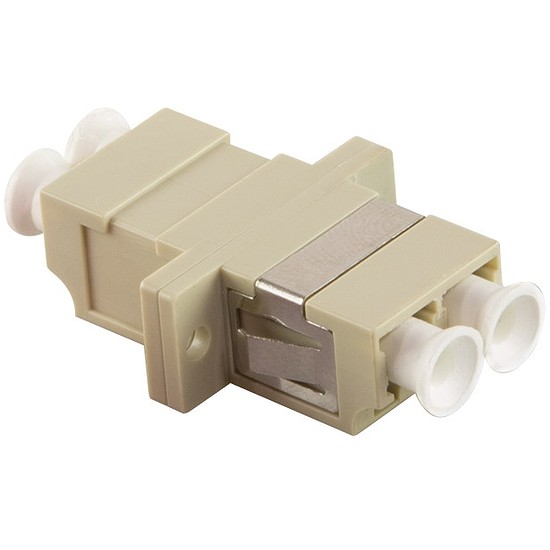 Logilink Fibre Adapter LC Duplex MM, beige, with flange (FA02LC2)