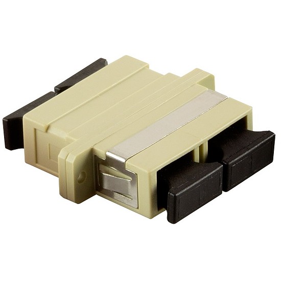 Logilink Fibre Adapter SC Duplex MM, beige, with flange (FA01SC2)