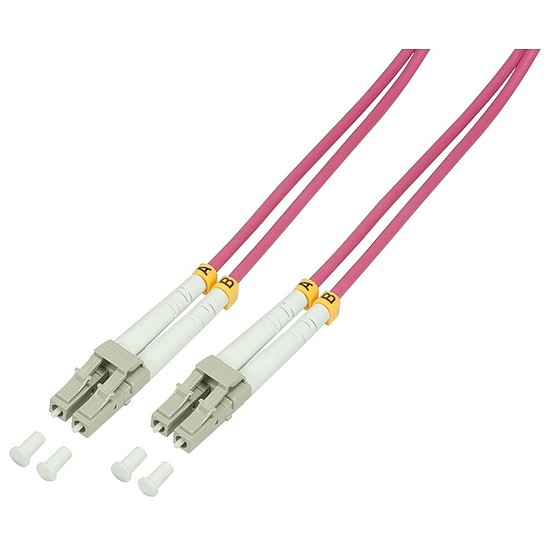 Logilink Fibre Patch Cord OM4 LC-LC 0,5m Duplex (FP4LC00)