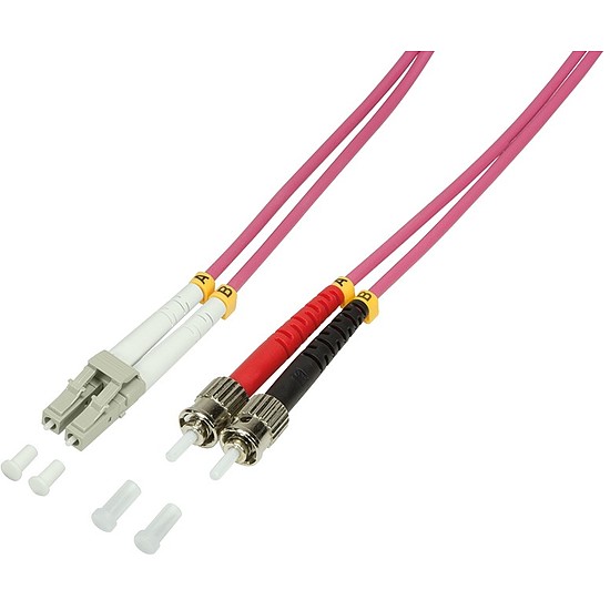 Logilink Fibre Patch Cord OM4 LC-ST 1,0m Duplex (FP4LT01)