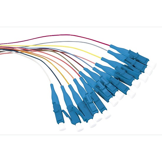 Logilink Fibre Pigtail Set 12 x LC OS2 2m, colored, blue connector (FL0LC02)