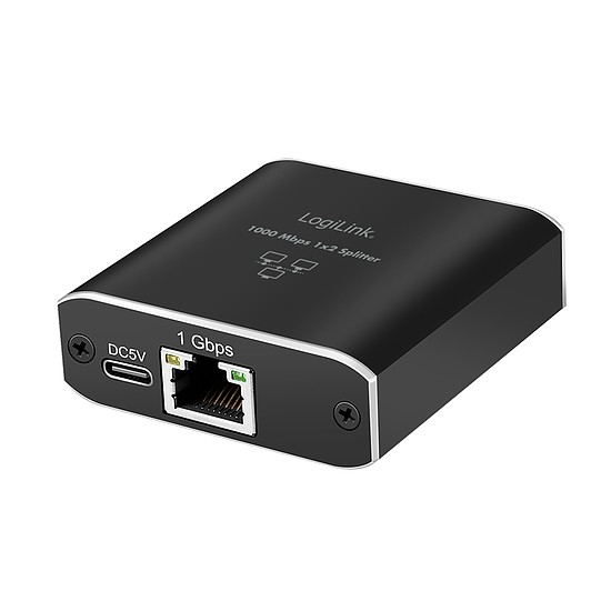 Logilink Gigabit Ethernet Elosztó 1-2, 1000 Mbit/s, USB tápellátással