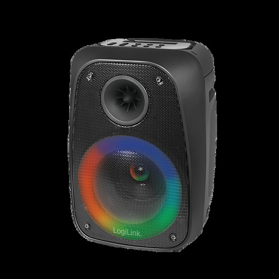 Logilink hangszóró, hordozható, Bluetooth, party light, TWS, 10 W, fekete (SP0058)