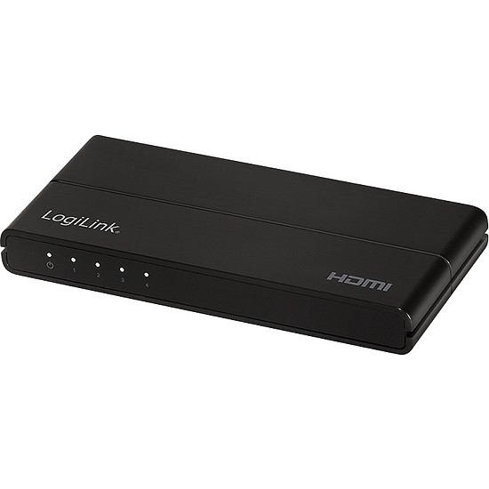 Logilink HDMI splitter 1x4-Port, 4K/60 Hz, HDCP, HDR, CEC, downscaler (HD0037)