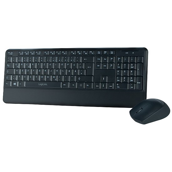 Logilink Keyboard 2.4G Combo set, slim, black (ID0161)