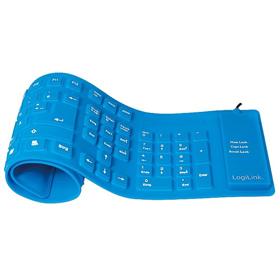 Logilink flexibilis NÉMET billentyűzet kék (ID0035A)
