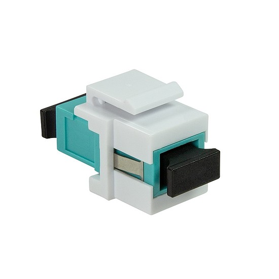 Logilink Keystone Coupler Fibre SC-Simplex Mulitmode, aqua/white (NK0035)