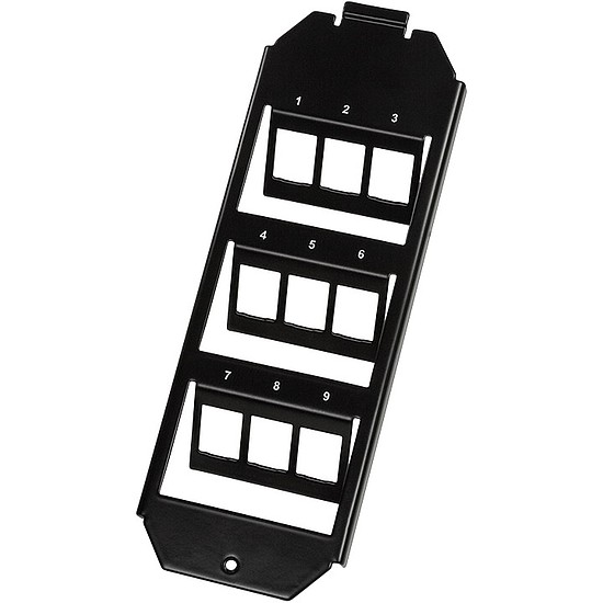 Logilink Keystone floor box insert for 3 x 3 keystone modules, black (NK4061)