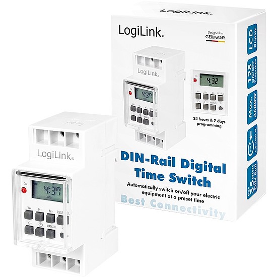 Logilink Logilink Time Switch, DIN-Rail digital timer (ET0010)