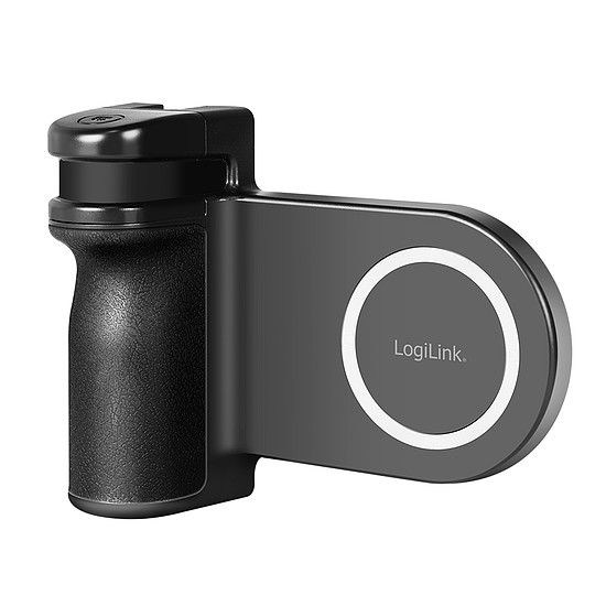 Logilink Mágneses telefon markolat LED lámpával, BT 5.2, kamerakioldó, MagSafe kompatibilis