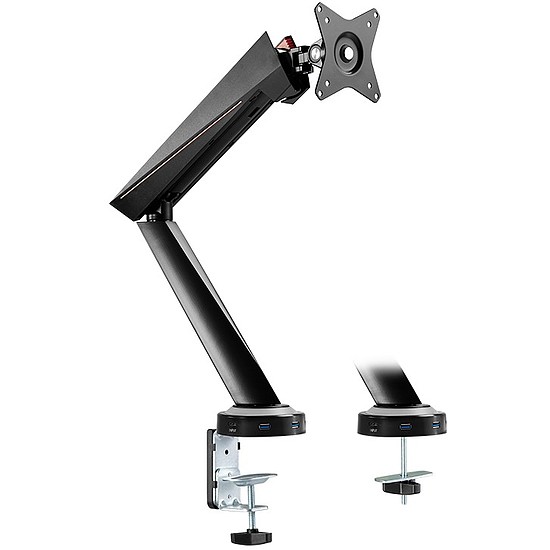 Logilink Monitor mount, 17"-32", Gaming, aluminum, w/hub & lighting (BP0091)