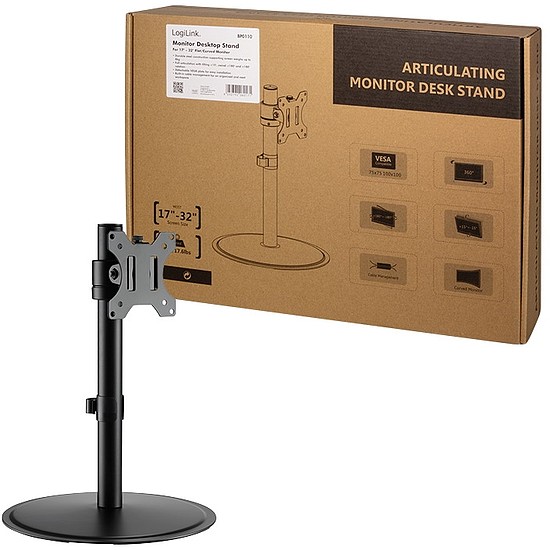 Logilink Monitor stand, 17"-32", steel, articulating (BP0110)