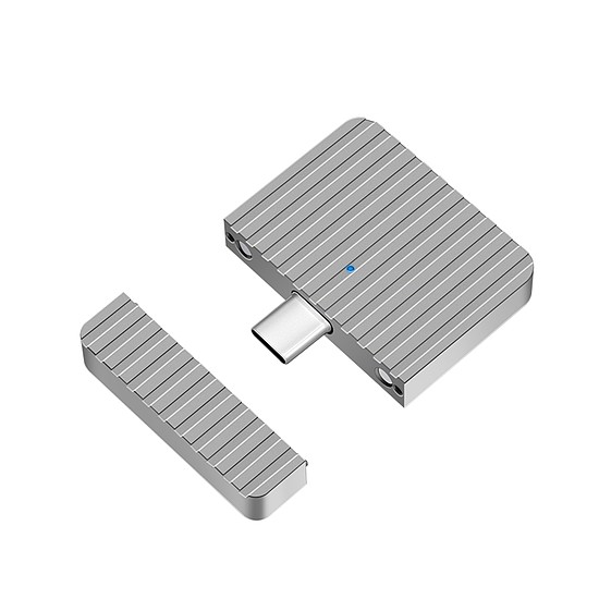 Logilink Nagyon kicsi USB 3.2 Gen2x1 SSD ház, USB-C PCIe NVMe, ezüst