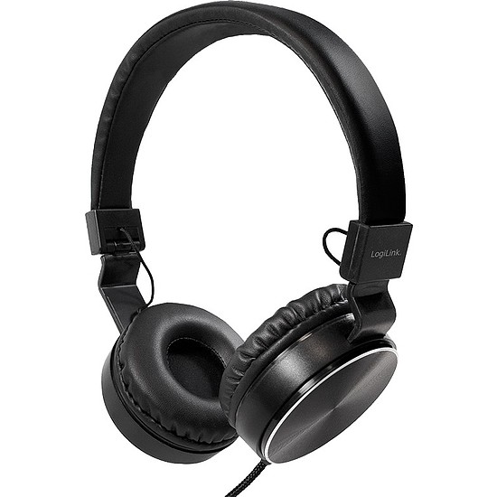 Logilink On-Ear Headphone , black (HS0049BK)