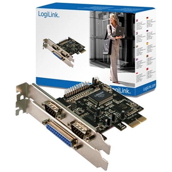 Logilink PCI Express Card, 2 Serial ports& 1 Parallel port (PC0033)
