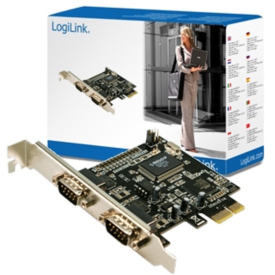 Logilink PCI Express kártya, 2 soros port (PC0031)
