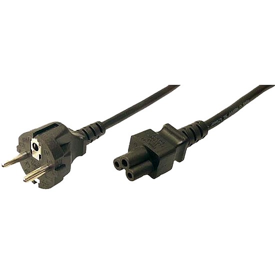 Logilink Power Cord, CEE 7/7 - C5, black, 1.80m (CP093)