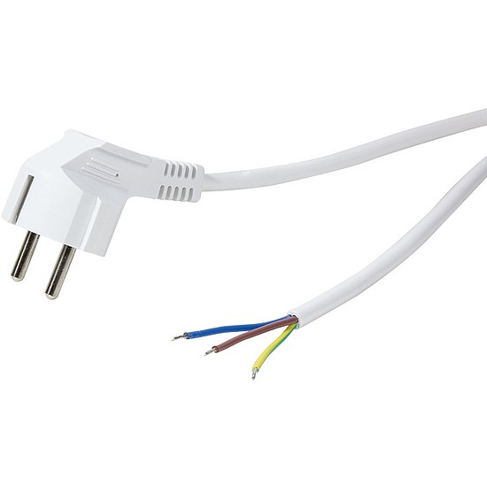 Logilink Power Cord, CEE 7/7 - open cable ends, 1.5m, white (CP136)