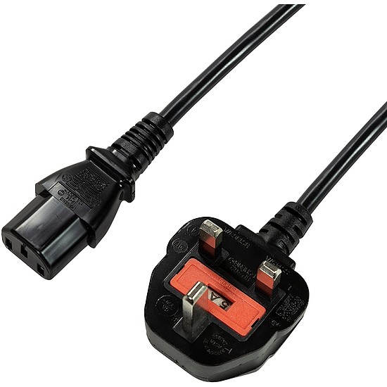 Logilink Power Cord, UK -C13, black, 1.8m (CP121)