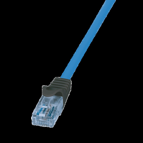 Logilink Prémium patch kábel, Cat.6A, U/UTP, 10G/PoE/HDBT, kék, 1 m (CPP001)
