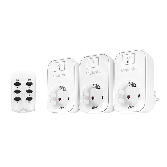 Logilink Remote control set, 3 sockets, indoor, white (EC0007)
