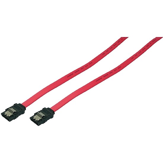 LogiLink S-ATA Kábel, 2x apa, piros, 0,3m (CS0009)
