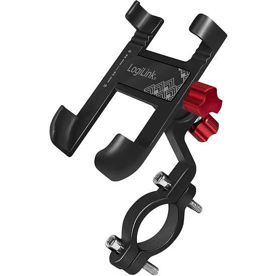 Logilink Smartphone Bicycle Holder, 360 degree, angled, aluminum, black (AA0149)