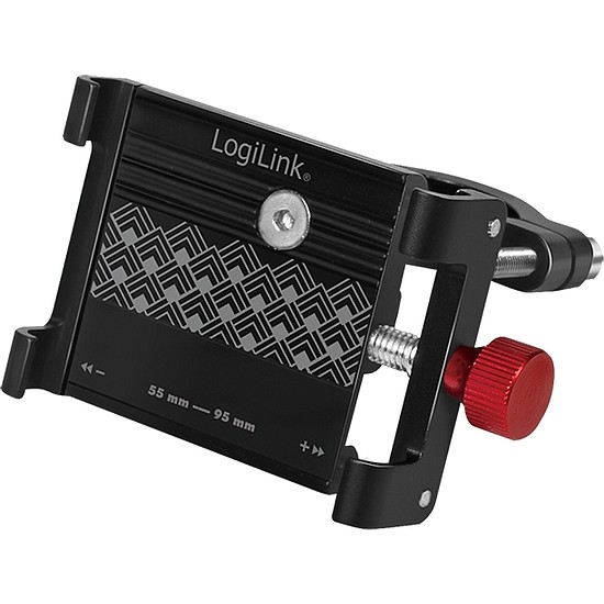 Logilink Smartphone Bicycle Holder, fix, aluminum, black/red (AA0146)