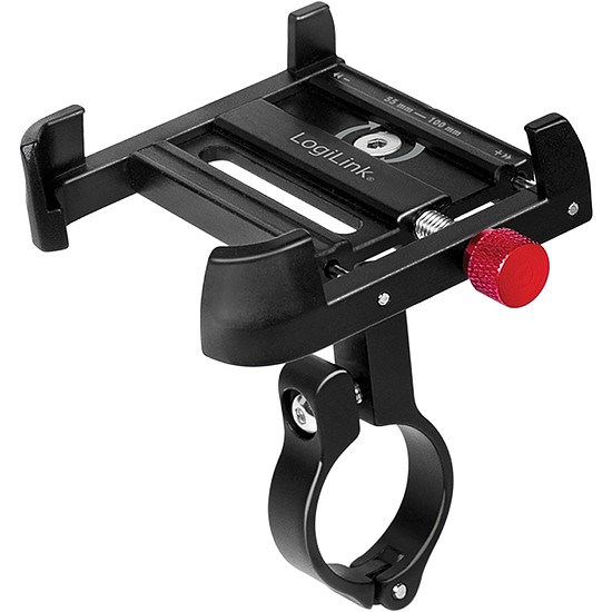 Logilink Smartphone Bicycle Holder, rotatable, aluminum, black/red (AA0147)