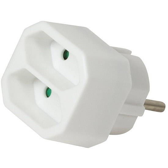 LogiLink Socket Adapter, 2x Euro (LPS218)