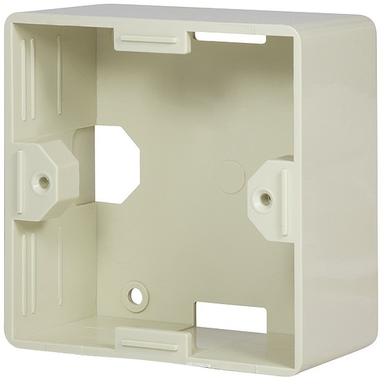 Logilink Surface back box for flush mount outlets, pearl white (NP0222)