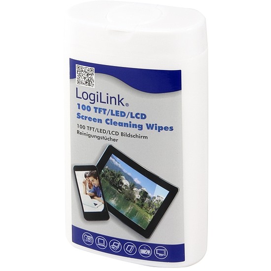 LogiLink TFT, LCD és plazma képernyő tisztító kendők (RP0010)