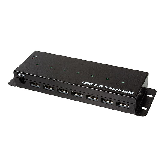 Logilink USB 2.0, 7 portos, ipari szintű, fém ház (UA0318)