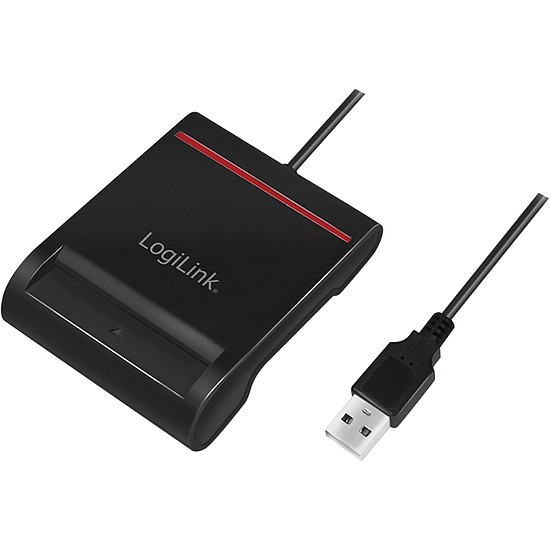 Logilink USB 2.0 Smart ID Cardreader, black (CR0047)