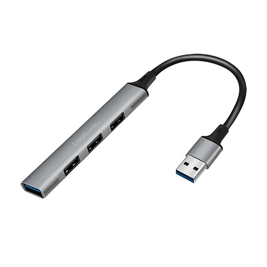 LogiLink USB 3.0, 4 portos vékony hub, alumínium házzal (UA0391)