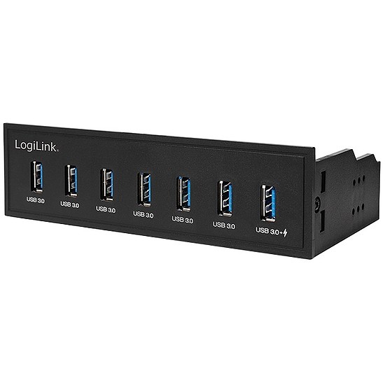 Logilink USB 3.0 7-port Hub w. fast charging, internal, black (UA0342)