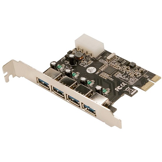 LogiLink USB 3.0-ás 4 portos PCI Express kártya (PC0057A)